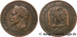 Dix centimes Napoléon III, tête laurée 1862 Paris F.134/7