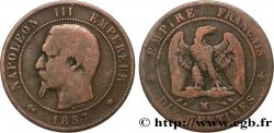 Dix centimes Napoléon III, tête nue 1857 Marseille F.133/45