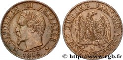 Cinq centimes Napoléon III, tête nue 1856 Marseille F.116/35