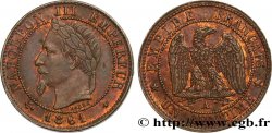 Un centime Napoléon III, tête laurée 1861 Paris F.103/1
