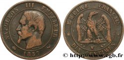 Dix centimes Napoléon III, tête nue 1857 Lille F.133/46