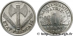 Essai de 1 franc Francisque 1942 Paris F.222/1 MS62