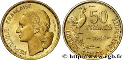 Essai-piéfort au double de 50 francs Guiraud 1952 Paris GEM.221 EP1 MS63