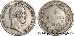 5 francs type Tiolier sans le I, tranche en creux 1830 Lille F.313/4