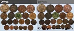 Lot de vingt-et-un bronze n.d. F.-/
