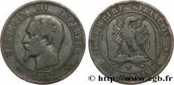 Dix centimes Napoléon III, tête nue 1857 Lille F.133/46