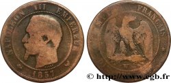 Dix centimes Napoléon III, tête nue 1857 Lille F.133/46