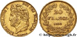 20 francs or Louis-Philippe, Domard 1838 Lille F.527/19