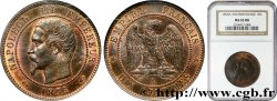 Dix centimes Napoléon III, tête nue 1855 Paris F.133/19