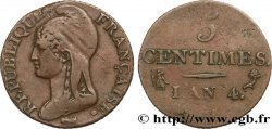 5 centimes Dupré, petit module 1796 Paris F.113/1