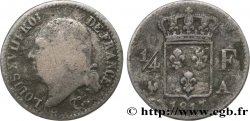 1/4 franc Louis XVIII 1817 Paris F.163/1