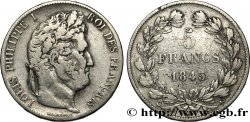 5 francs IIIe type Domard 1845 Paris F.325/6