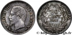20 centimes Napoléon III, tête nue 1853 Paris F.148/1