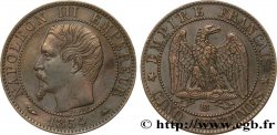 Cinq centimes Napoléon III, tête nue 1854 Strasbourg F.116/10