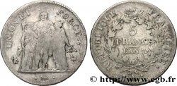 5 francs Union et Force, Union serré, seulement gland extérieur 1799 Paris F.288/98