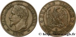 Cinq centimes Napoléon III, tête laurée 1865 Paris F.117/16