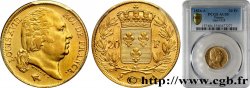 20 francs or Louis XVIII, tête nue 1824 Paris F.519/31