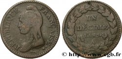Un décime Dupré, grand module 1799 Paris F.129/24