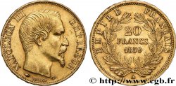 20 francs or Napoléon III, tête nue 1859 Paris F.531/15