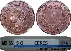 5 centimes Cérès 1877 Paris F.118/15
