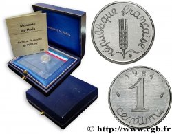 Piéfort acier de 1 centime Épi, Certificat n°001 1984 Paris GEM.4 P1