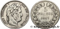 5 francs IIIe type Domard 1847 Strasbourg F.325/15