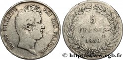 5 francs type Tiolier sans le I, tranche en relief 1830 Paris F.314/1