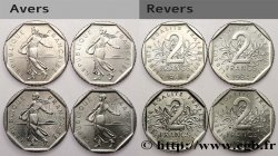 lot de 2 francs Semeuse, nickel n.d. Pessac F.272/8