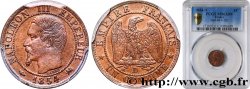 Un centime Napoléon III, tête nue 1854 Lyon F.102/12