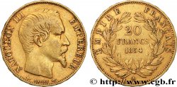 20 francs or Napoléon III, tête nue 1854 Paris F.531/2