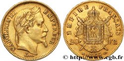 20 francs or Napoléon III, tête laurée 1864 Strasbourg F.532/9