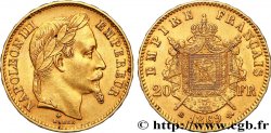 20 francs or Napoléon III, tête laurée, petit BB 1869 Strasbourg F.532/21
