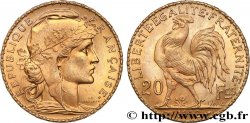 20 francs or Coq, Liberté Égalité Fraternité 1912 Paris F.535/6