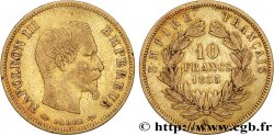 10 francs or Napoléon III, tête nue 1855 Paris F.506/1 TB30