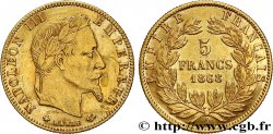 5 francs or Napoléon III, tête laurée 1868 Paris F.502/13