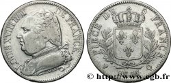 5 francs Louis XVIII, buste habillé 1815 Perpignan F.308/29 VF