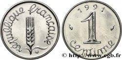1 centime Épi, BU (Brillant Universel), frappe médaille 1991 Pessac F.106/49