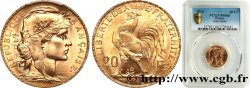 20 francs or Coq, Liberté Égalité Fraternité 1912 Paris F.535/6