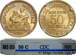 50 centimes Chambres de Commerce 1926 Paris F.191/8