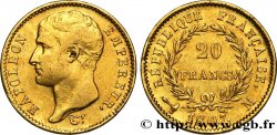 20 francs or Napoléon tête nue, type transitoire 1807 Toulouse F.514/2