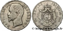 5 francs Napoléon III, tête nue 1855 Lyon F.330/5
