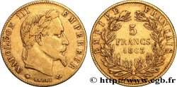 5 francs or Napoléon III, tête laurée 1863 Paris F.502/3