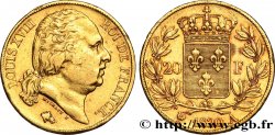 20 francs or Louis XVIII, tête nue 1820 Paris F.519/19