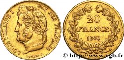 20 francs or Louis-Philippe, Domard 1840 Paris F.527/22