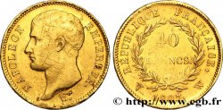 40 francs or Napoléon tête nue, type transitoire 1807 Lille F.539/5 TTB
