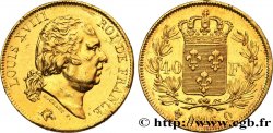 40 francs or Louis XVIII 1816 Perpignan F.542/4