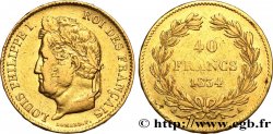 40 francs or Louis-Philippe 1834 Paris F.546/6