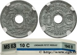 10 centimes Lindauer, petit module 1945 Beaumont-Le-Roger F.143/3