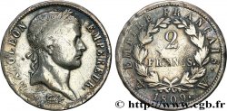 2 francs Napoléon Ier tête laurée, Empire français 1809 Lille F.255/9