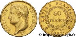 40 francs or Napoléon tête laurée, Empire français 1809 Lille F.541/3 TTB+